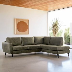 Haluta - Hoekbank Daniel - 255 x 206 x 85 cm - Groen - Rechts