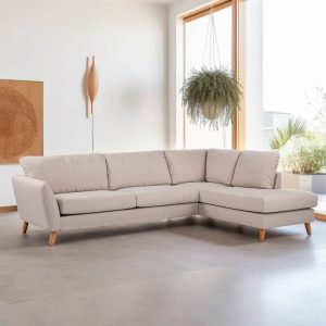 Haluta - Hoekbank Jovie - 278 x 196 x 89 cm - Beige - Rechts (kopie)