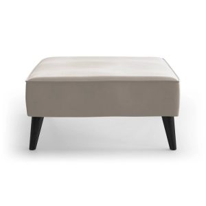 Haluta voetenbank in beige stof met zwarte houten poten en strak modern design.jpg